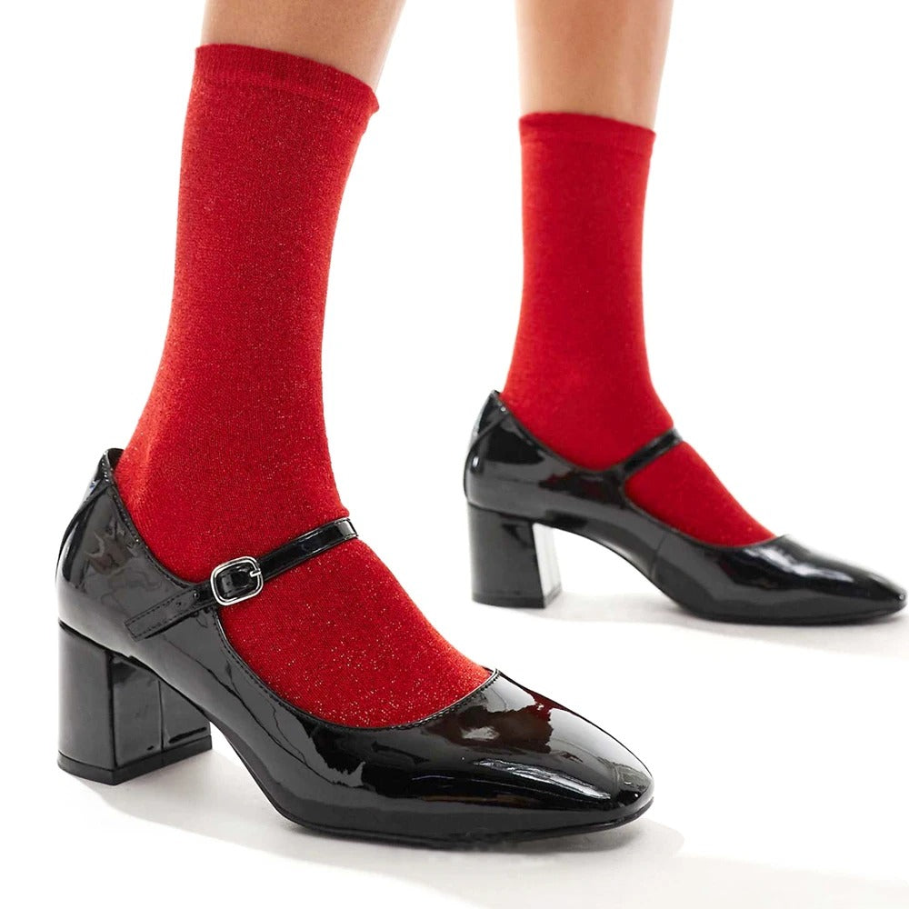 Chaussettes paillettes femme