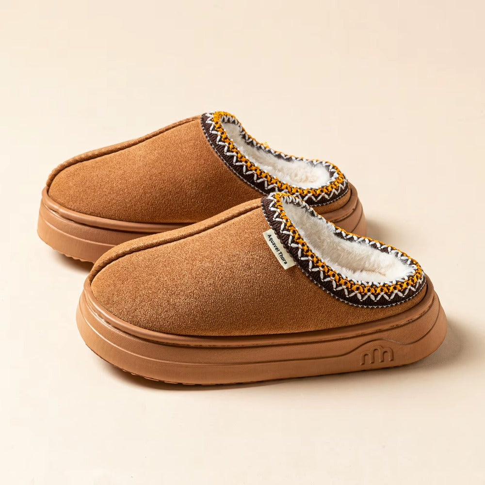 Chaussons Fourrés Femme – Chauds, Confortables & Antidérapants