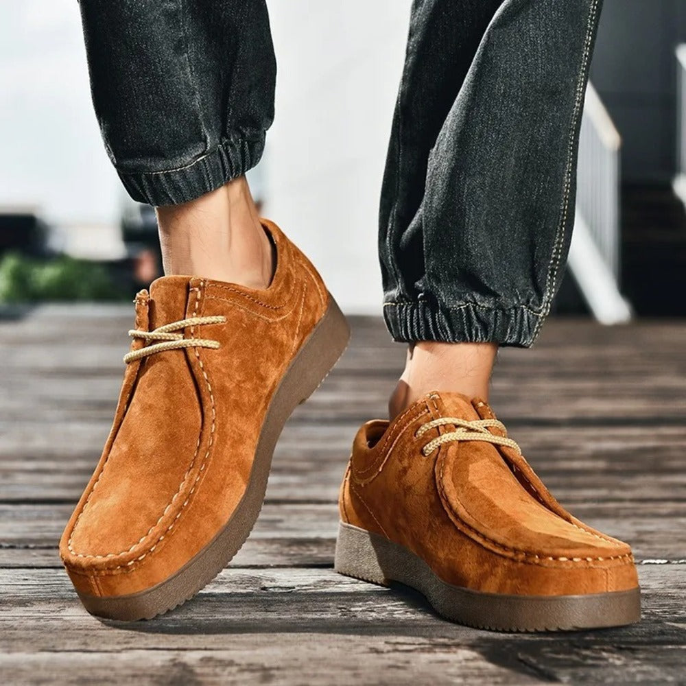 Chaussure homme pied large et sensible