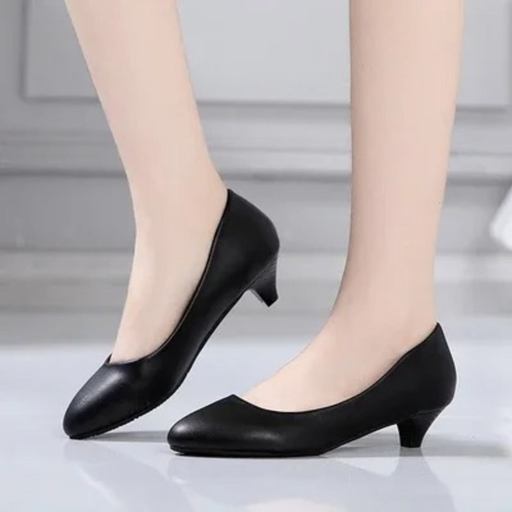 Escarpin en cuir pour femme