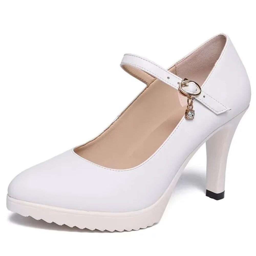 Escarpin femme blanc