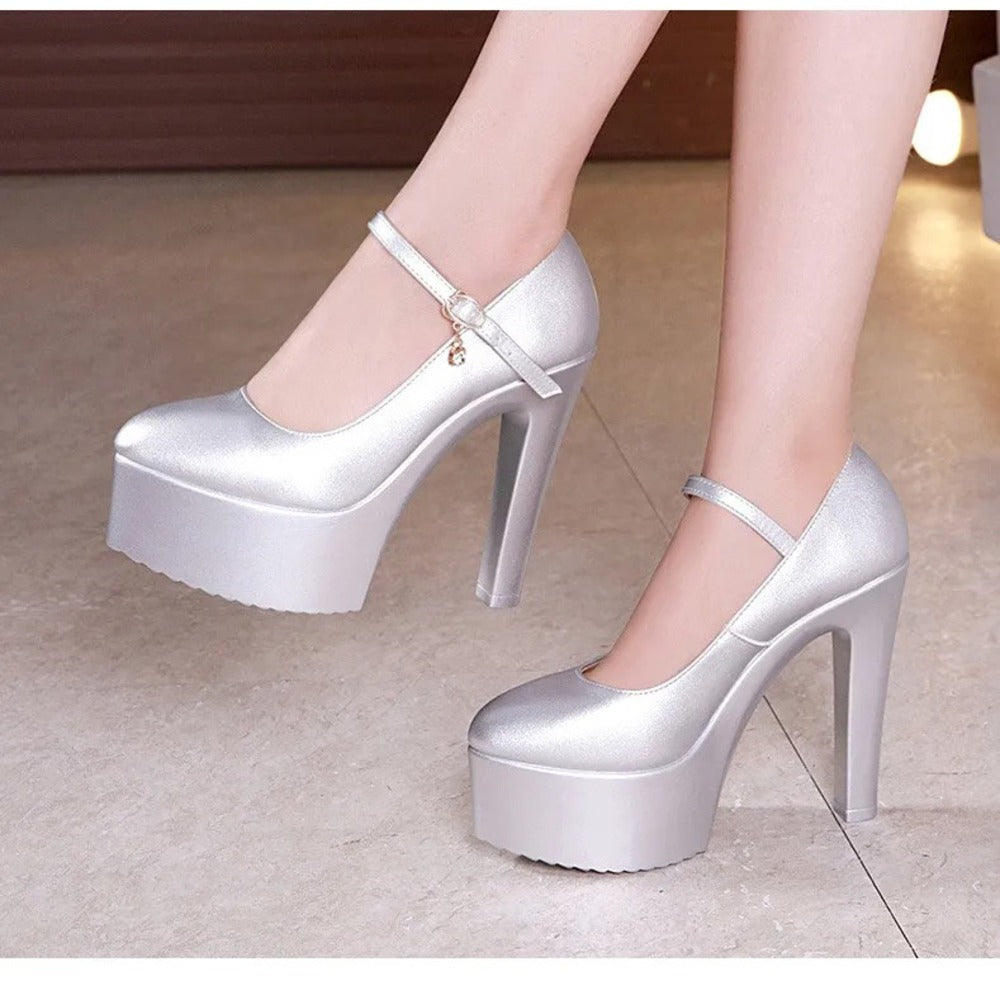 Escarpin femme blanc
