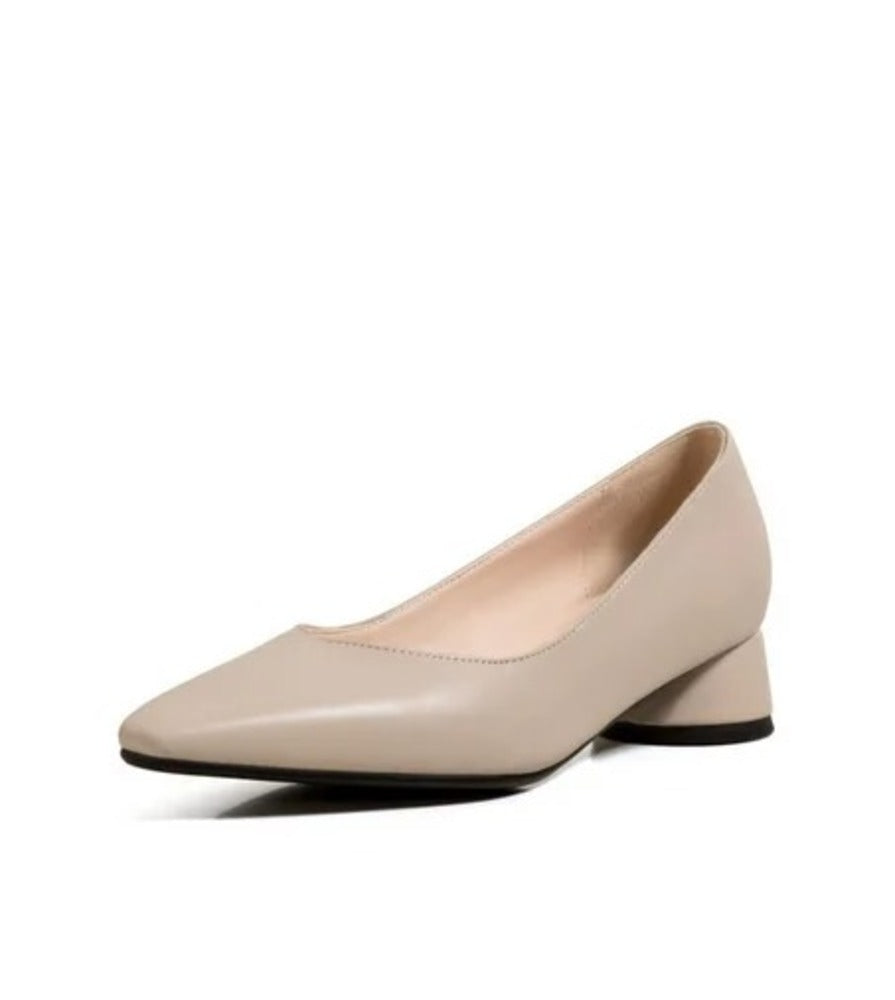 Escarpin femme camel