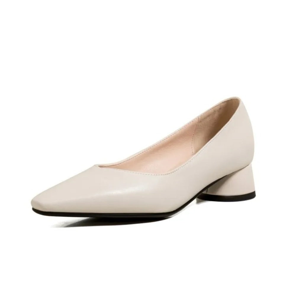 Escarpin femme camel
