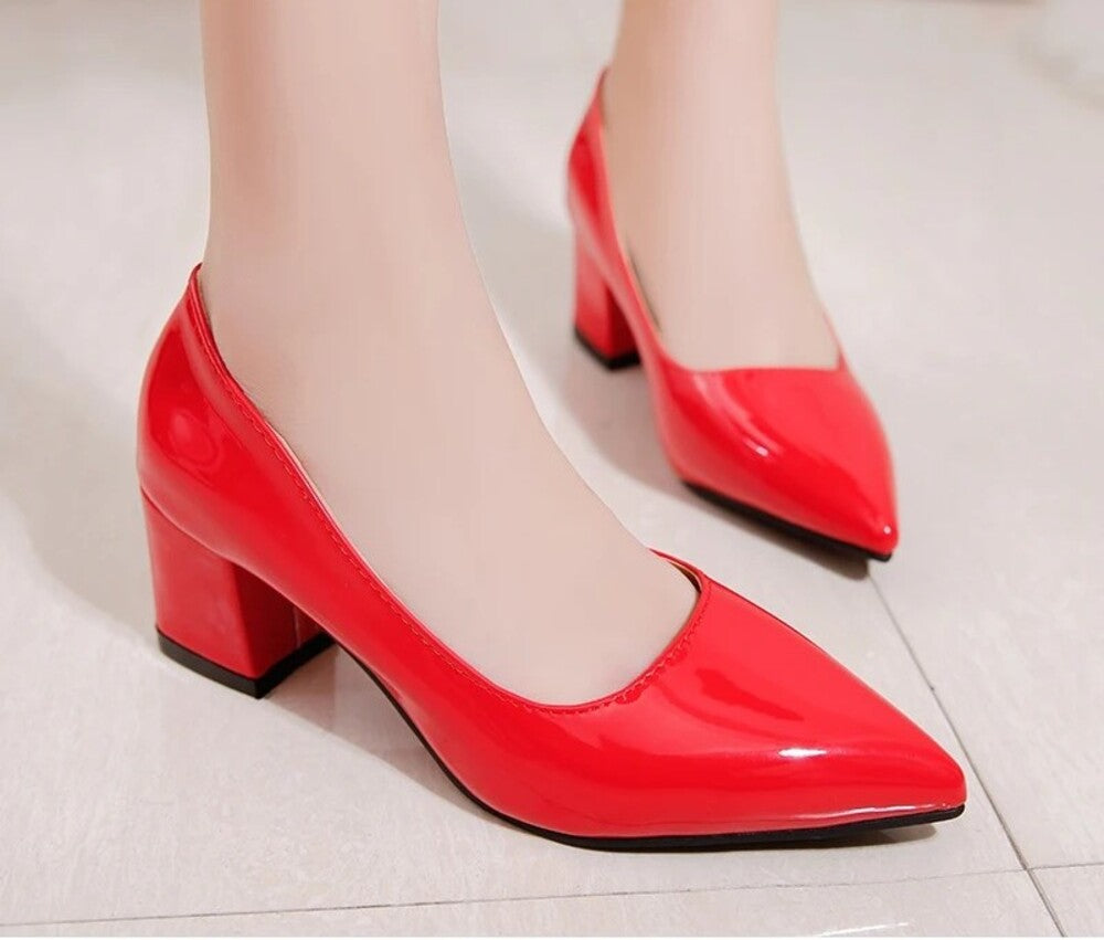 Escarpin femme rouge