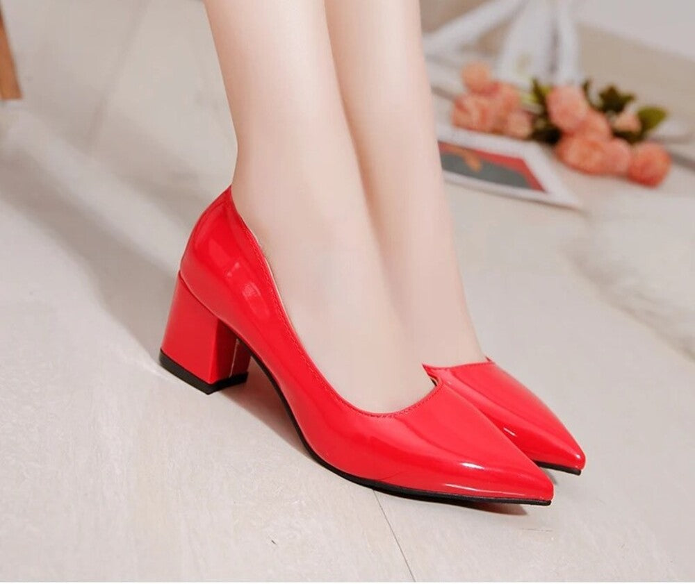 Escarpin femme rouge
