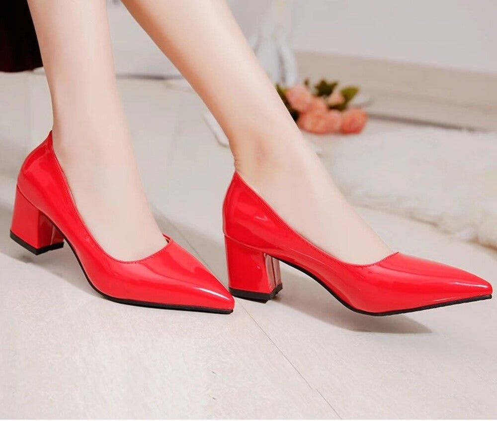 Escarpin femme rouge