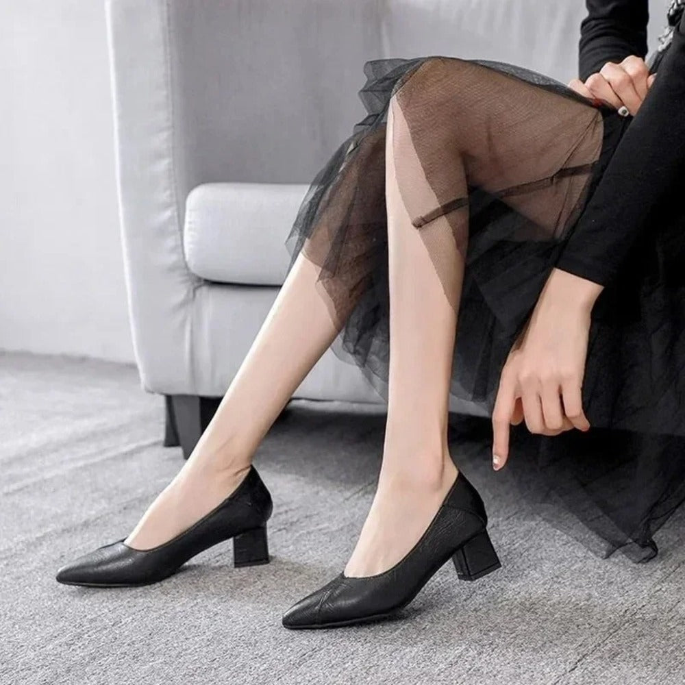 Escarpin noir femme petit talon