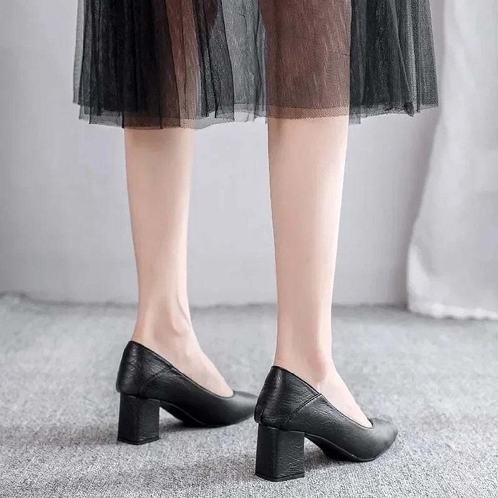 Escarpin noir femme petit talon