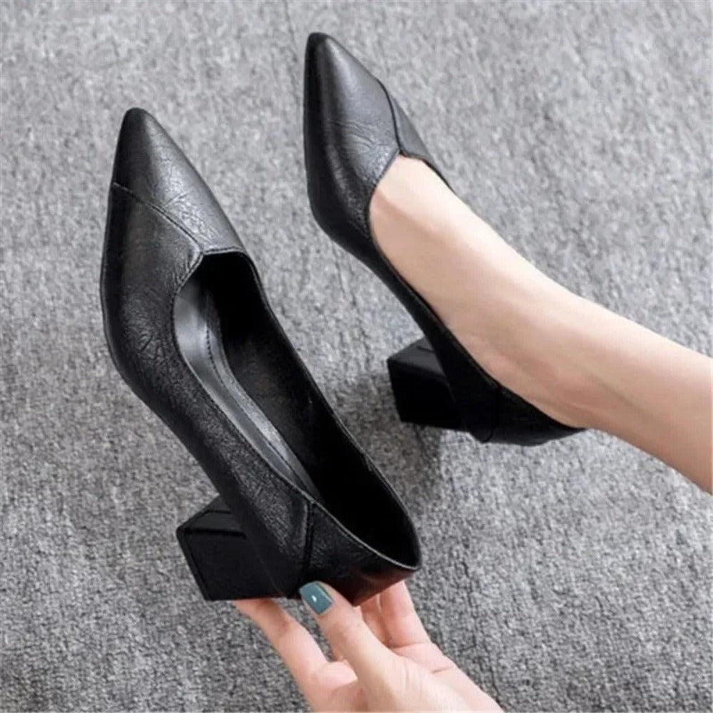 Escarpin noir femme petit talon