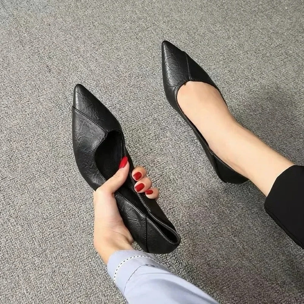 Escarpin noir femme petit talon