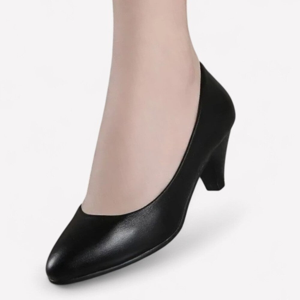 Escarpin en cuir pour femme
