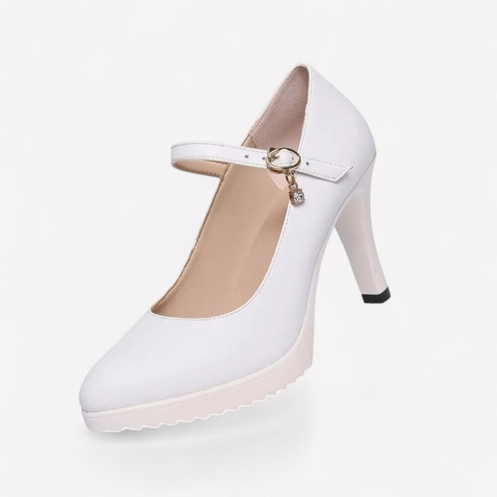 Escarpin femme blanc