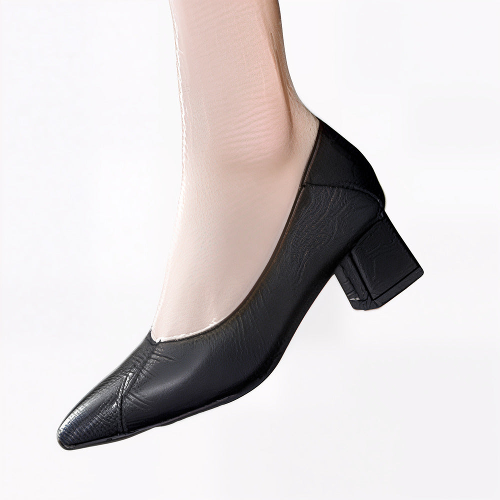 Escarpin noir femme petit talon