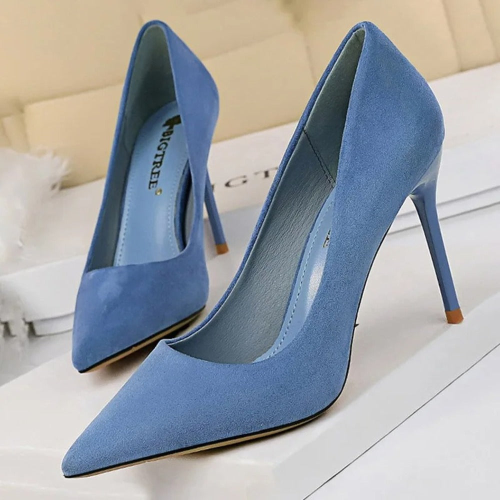 Escarpins bleu marine femme