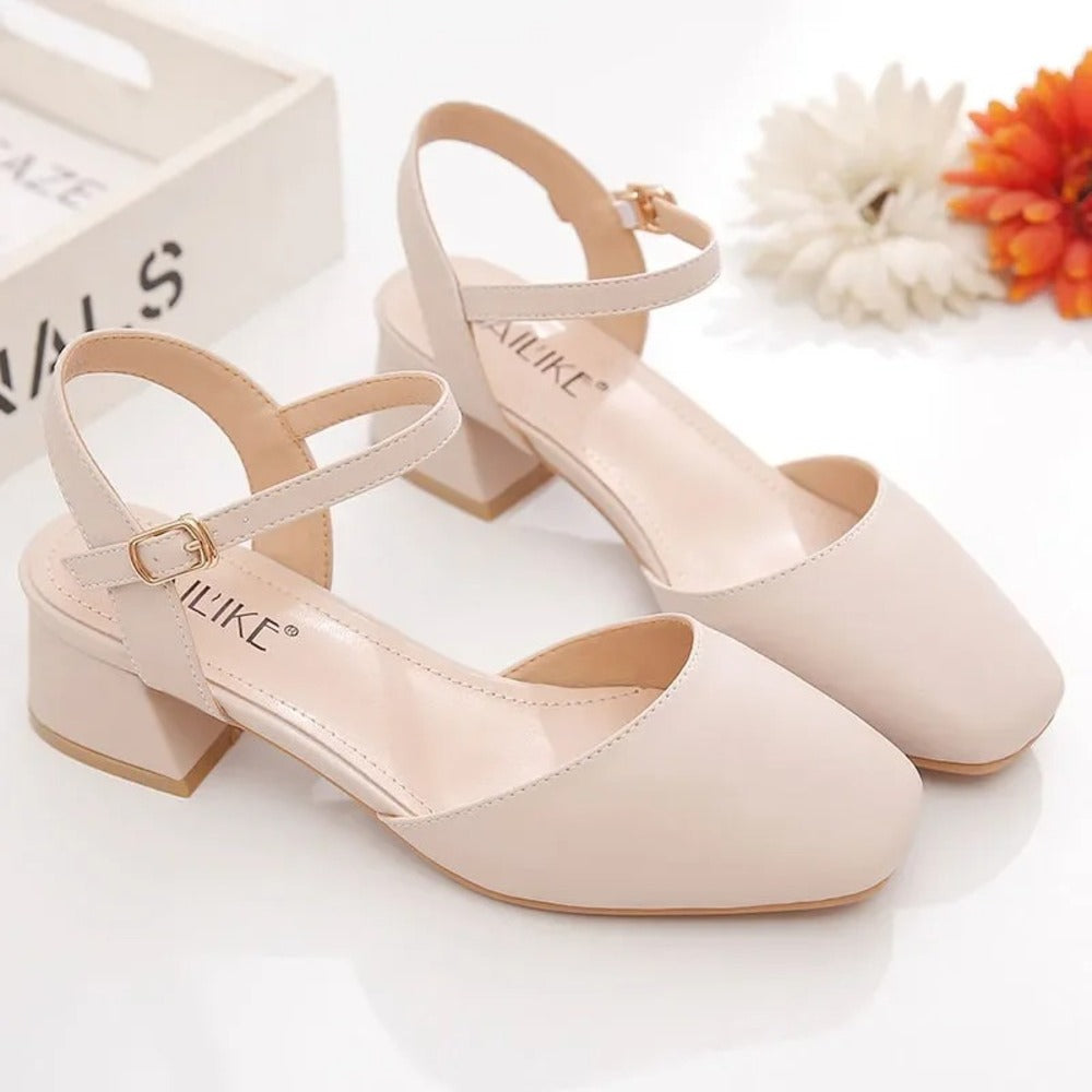 Escarpin femme beige