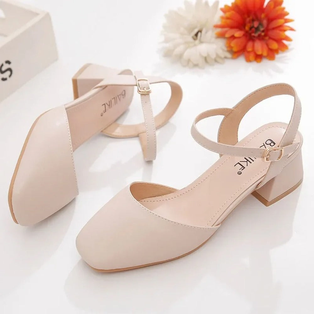 Escarpin femme beige