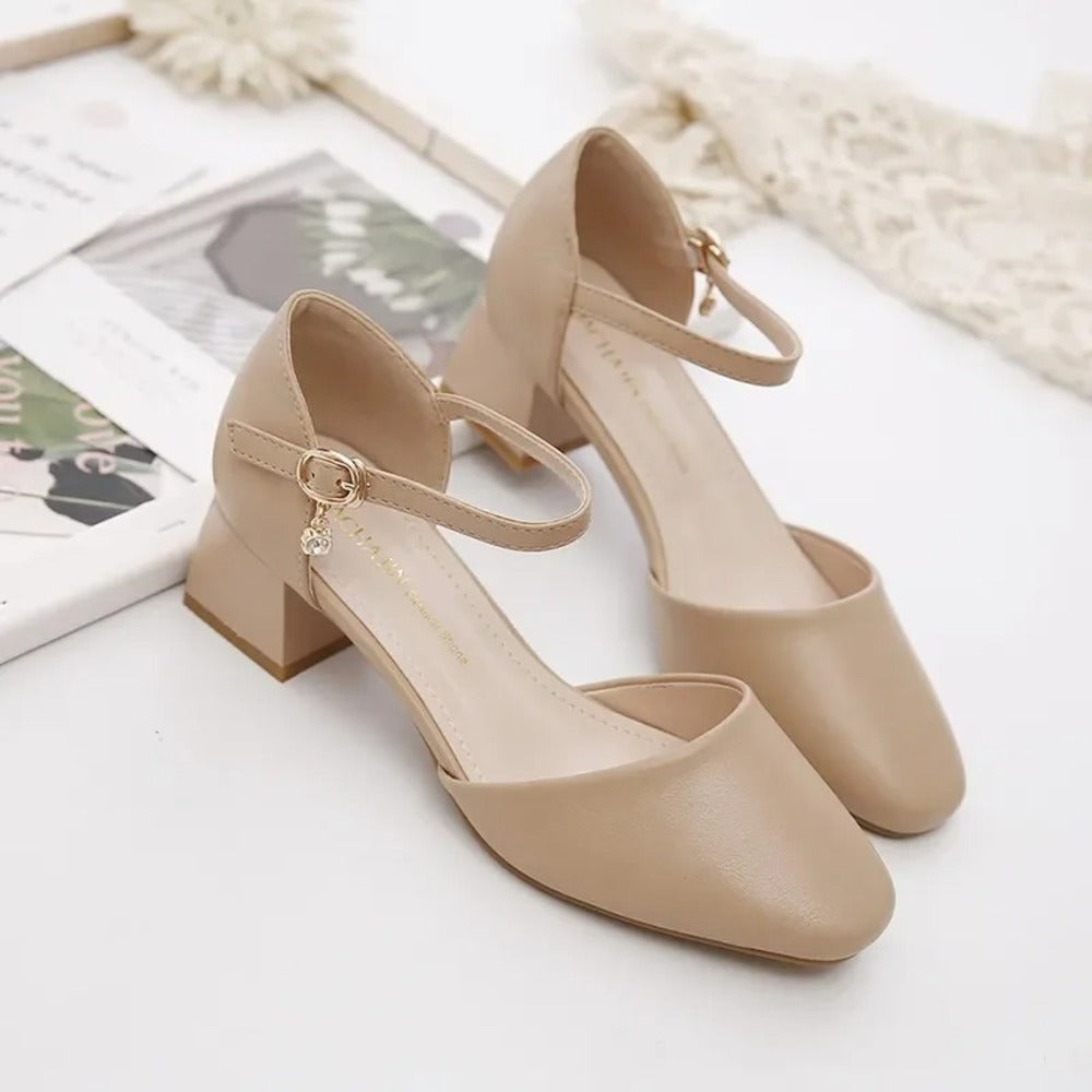 Escarpins femme beige