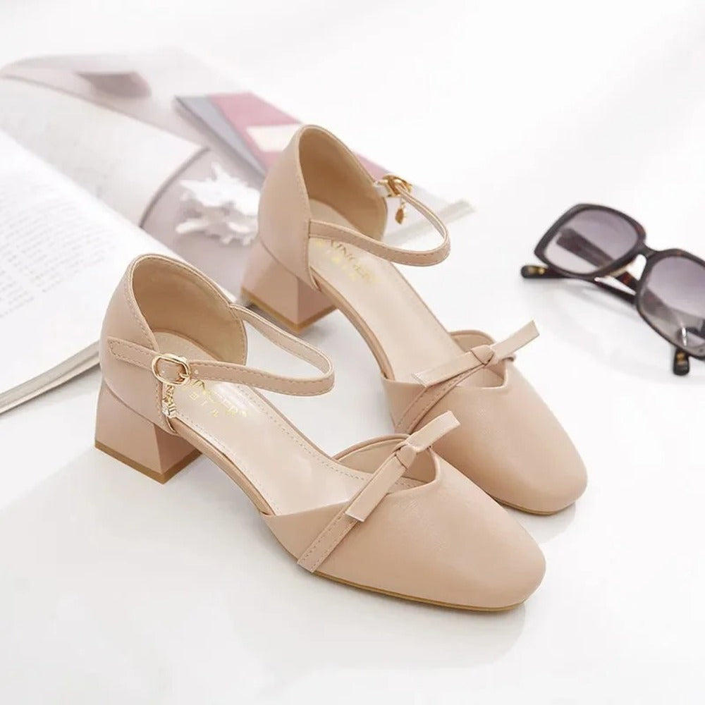 Escarpins femme beige