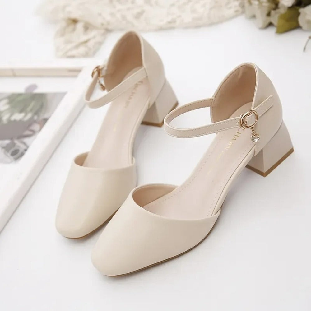 Escarpins femme beige