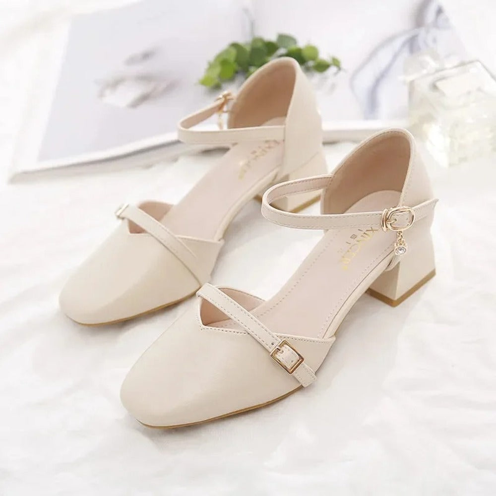 Escarpins femme beige