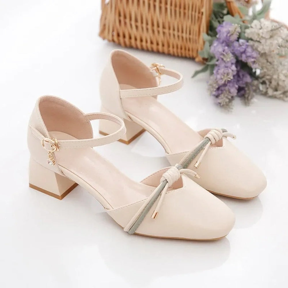 Escarpin femme beige