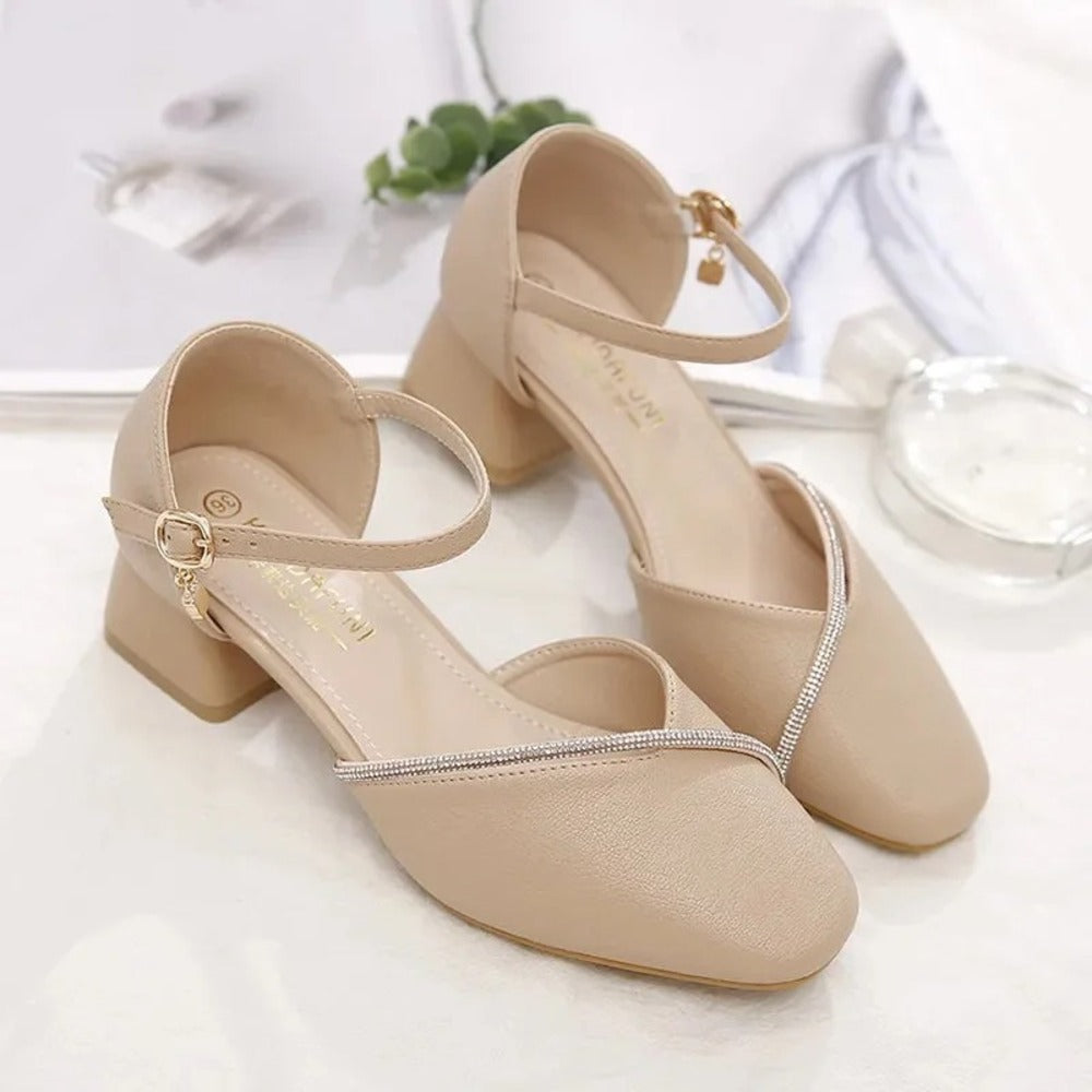 Escarpin femme beige