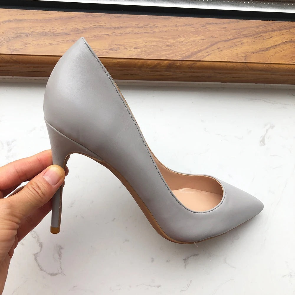 Escarpins femme gris