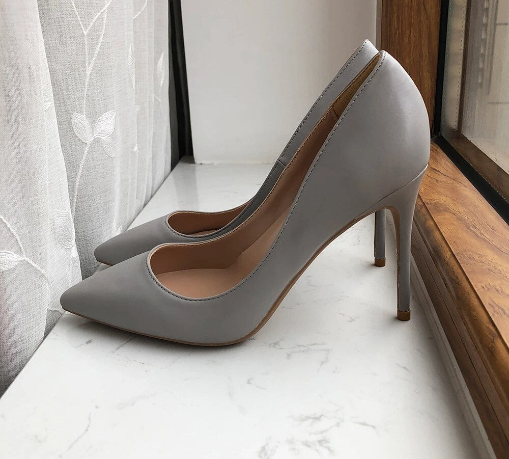 Escarpins femme gris