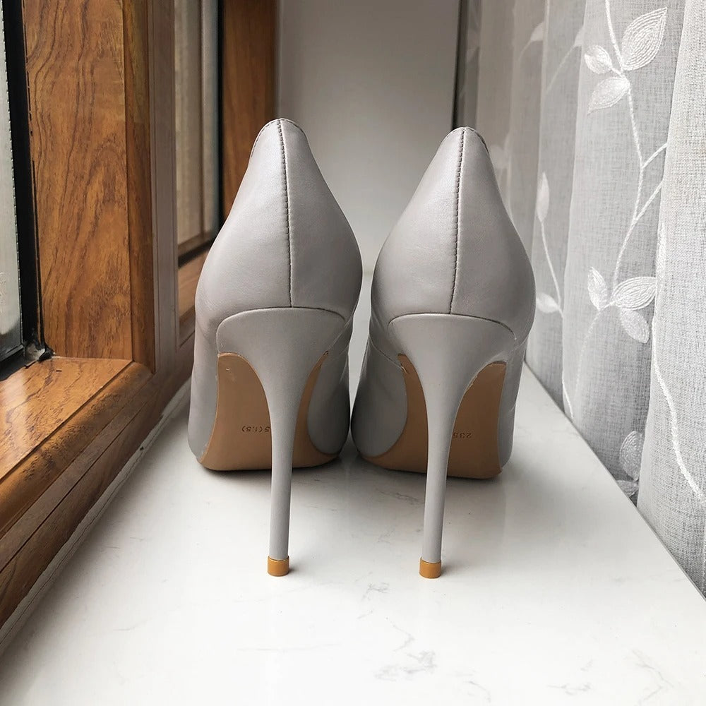 Escarpins femme gris