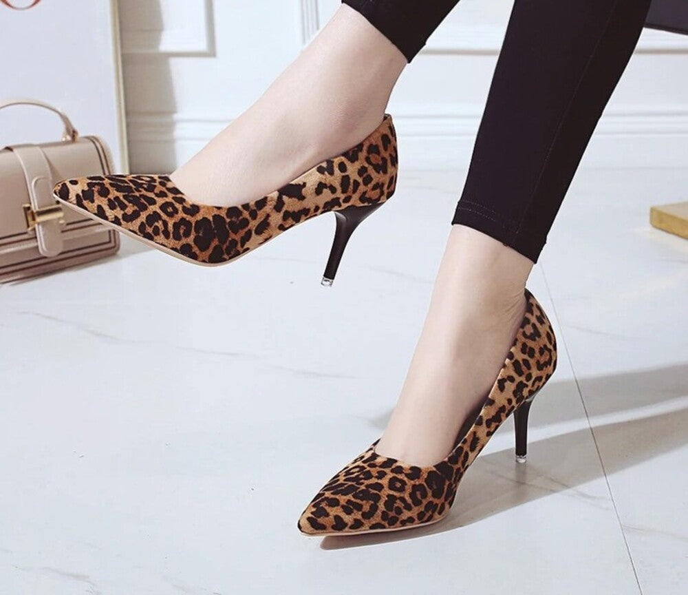 Escarpins femme leopard