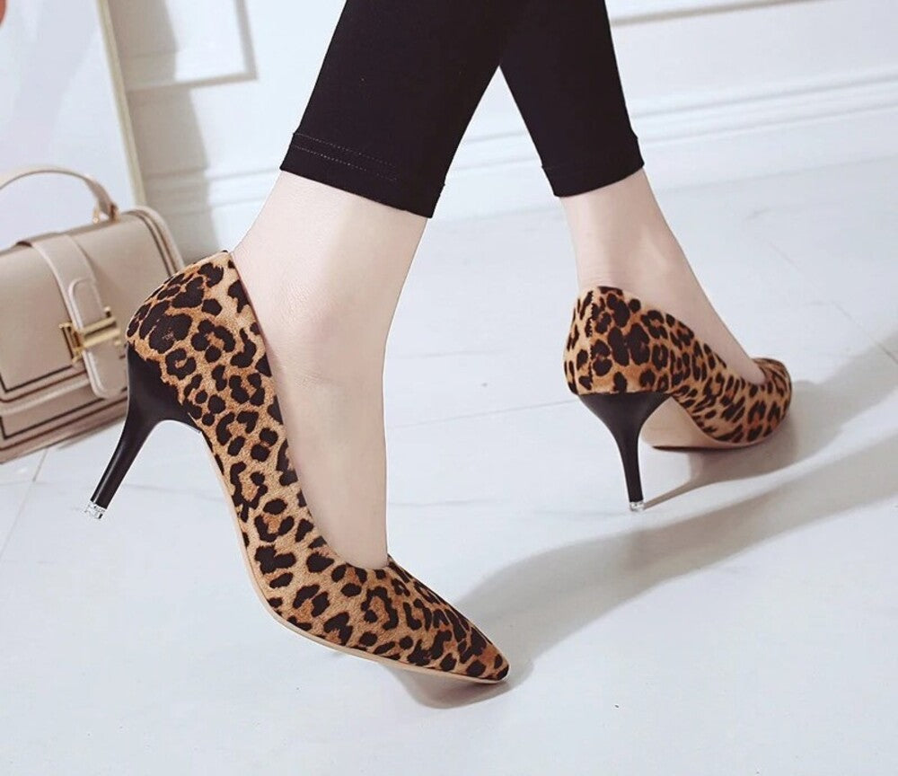 Escarpins femme leopard