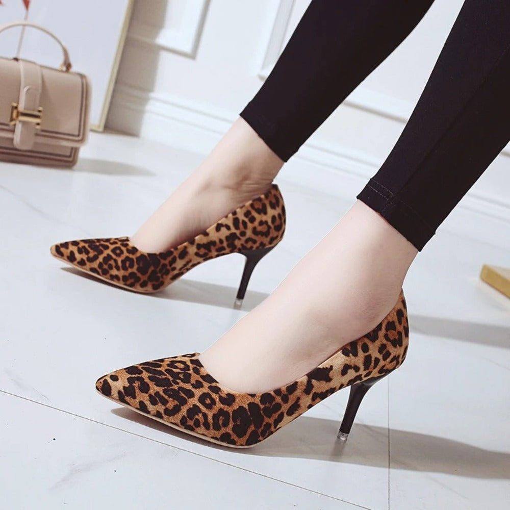 Escarpins femme leopard