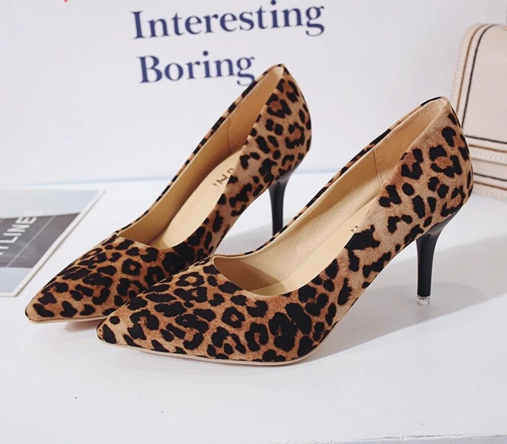 Escarpins femme leopard