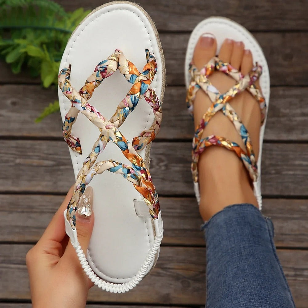 Espadrille avec elastique femme