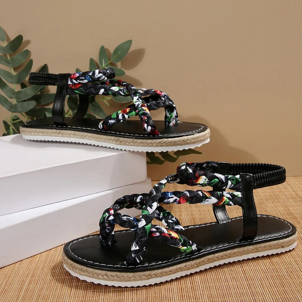 Espadrille avec elastique femme