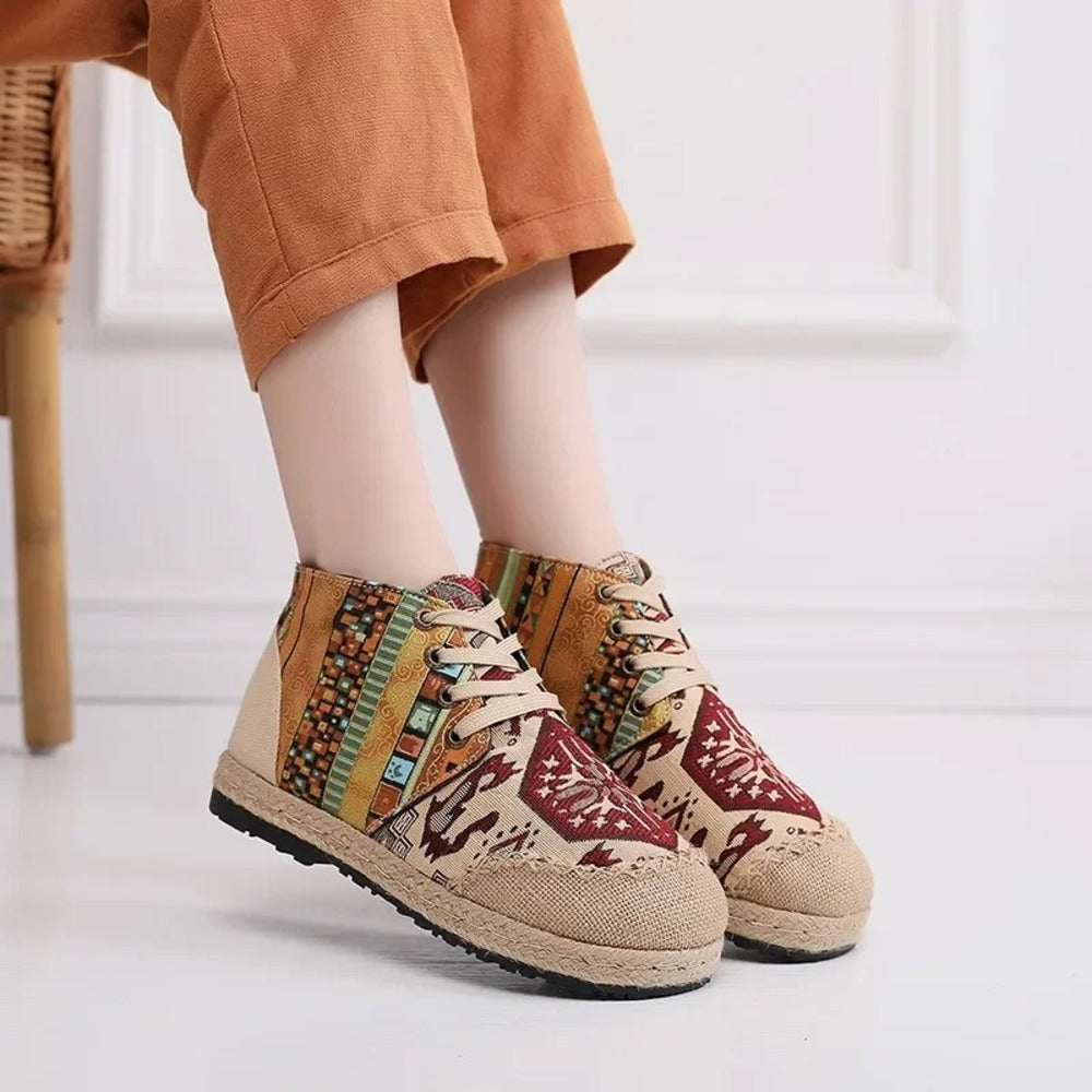 Espadrille avec lacet femme