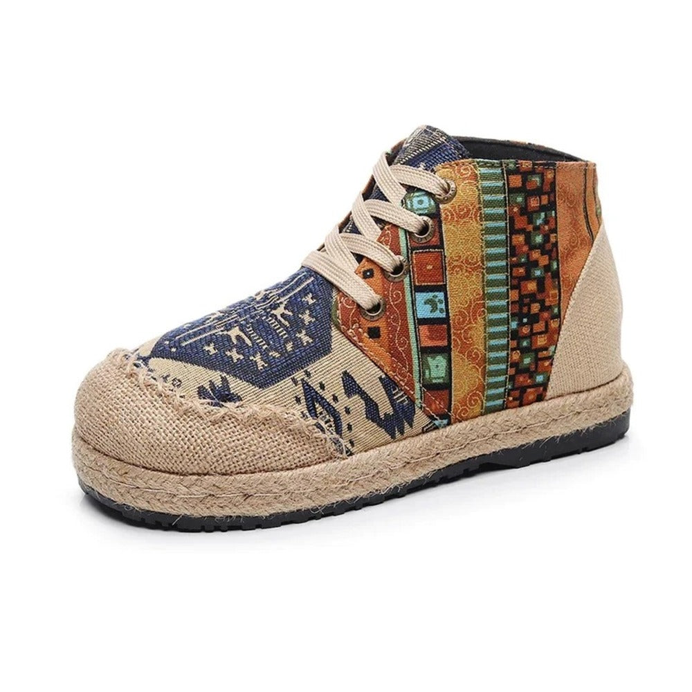 Espadrille avec lacet femme