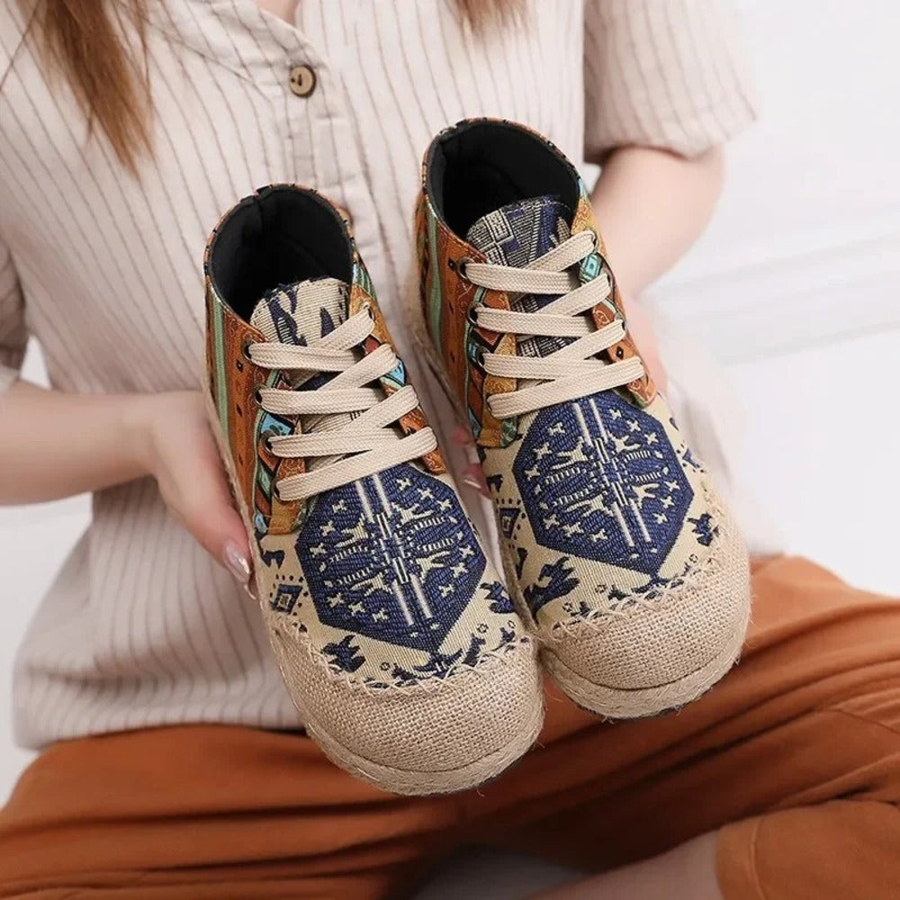Espadrille avec lacet femme
