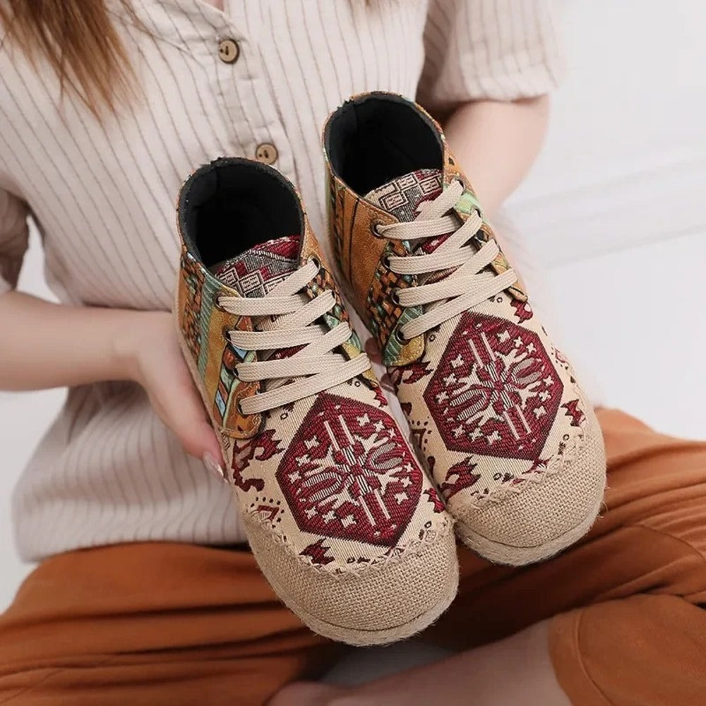 Espadrille avec lacet femme