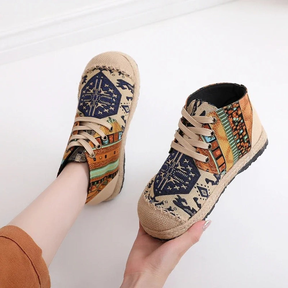 Espadrille avec lacet femme