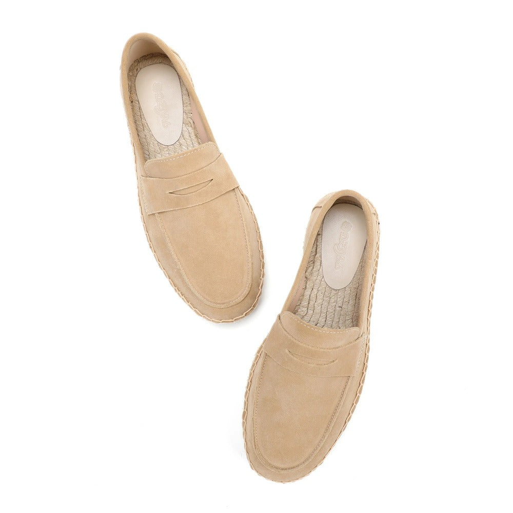 Espadrille en cuir homme