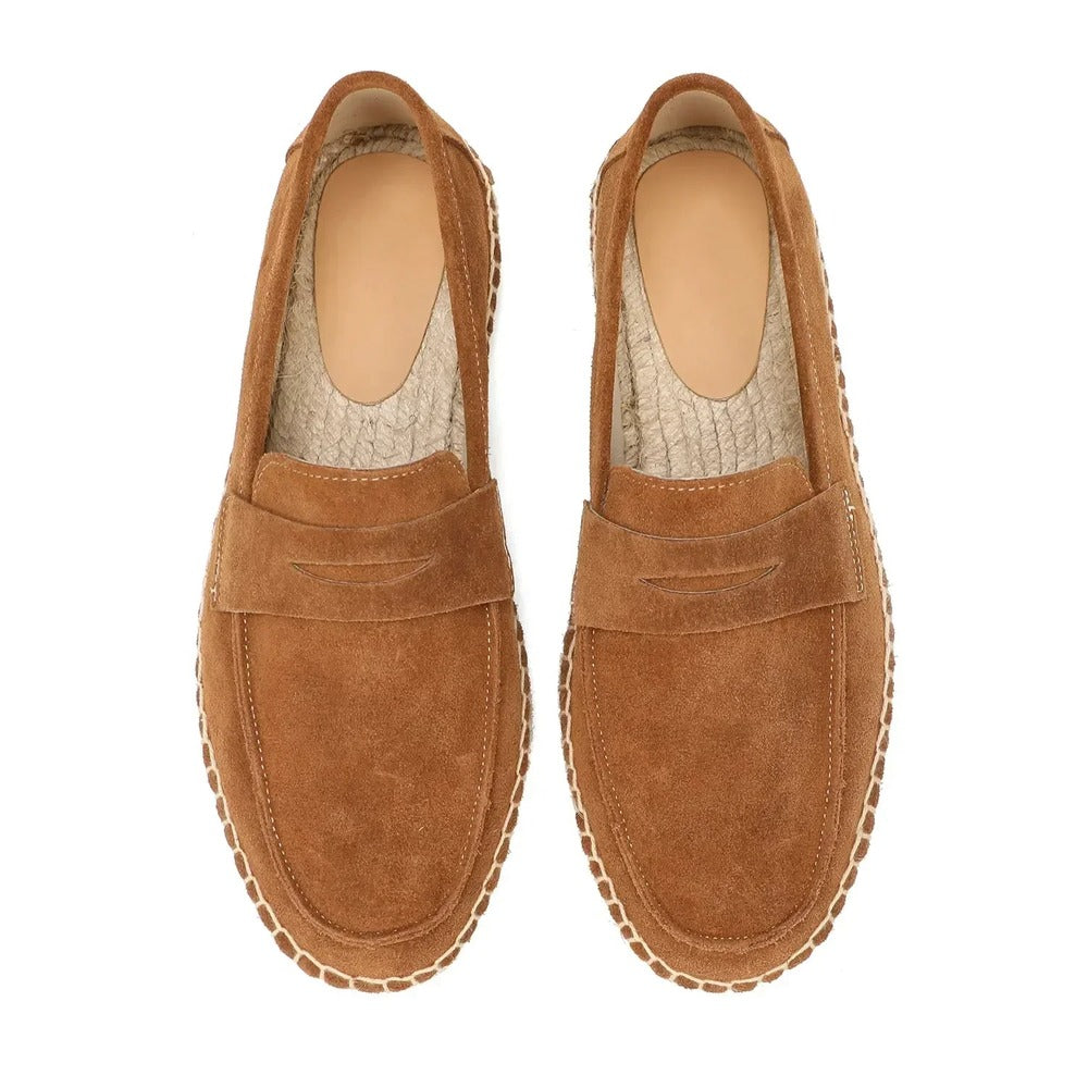 Espadrille en cuir homme