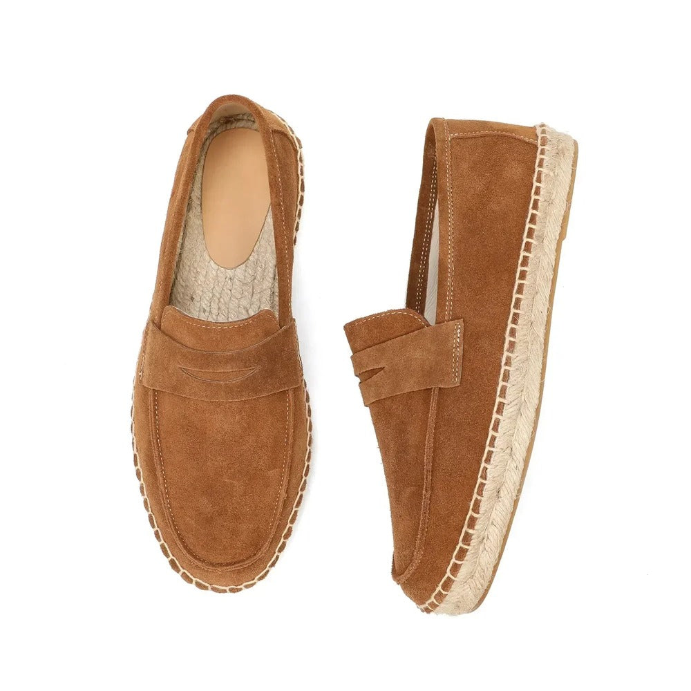 Espadrille en cuir homme