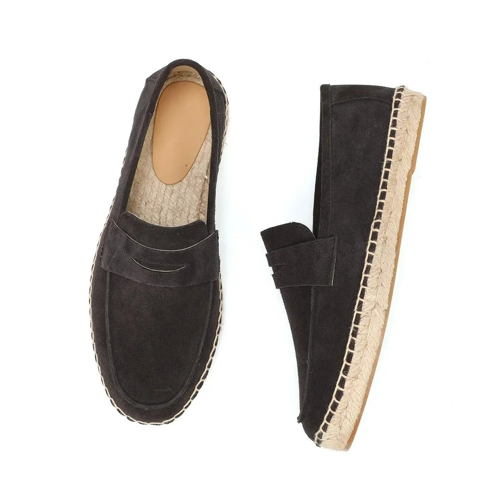 Espadrille en cuir homme