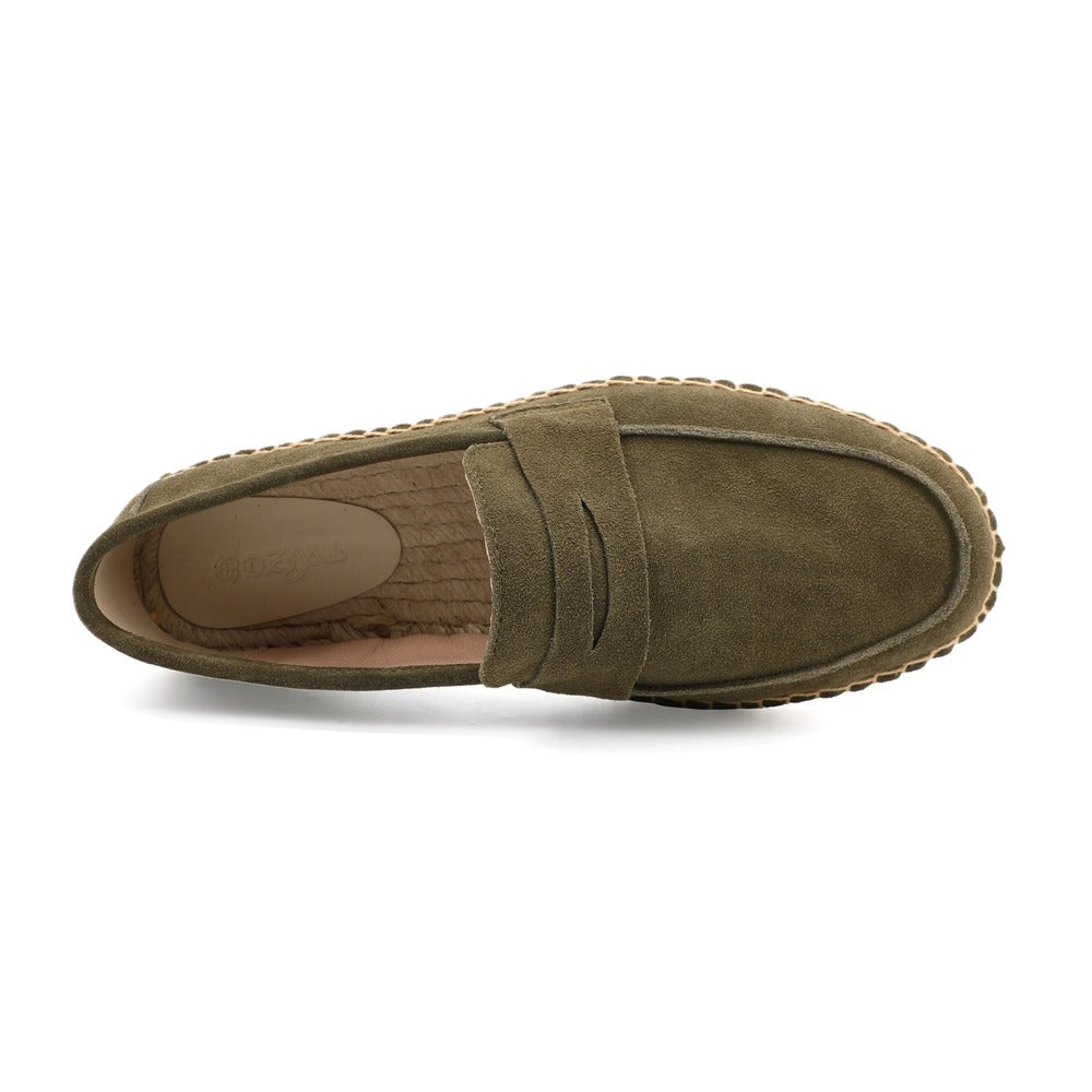Espadrille en cuir homme