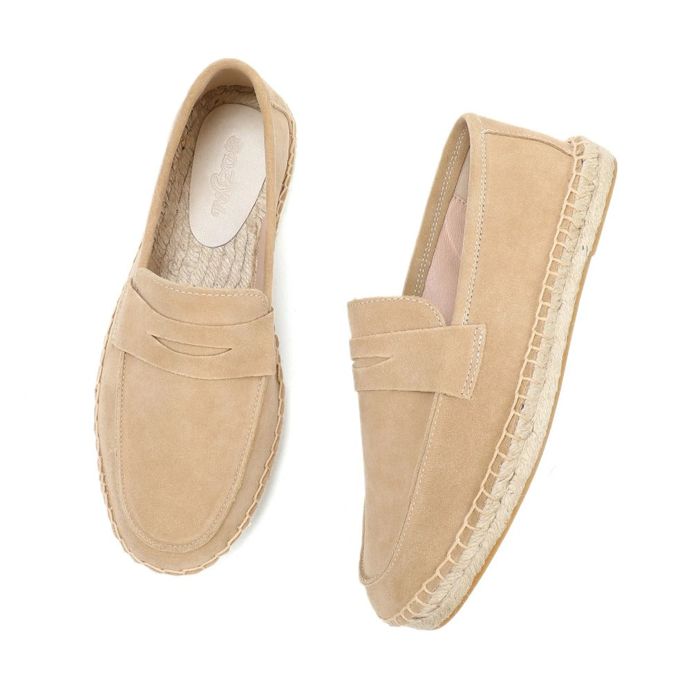 Espadrille en cuir homme
