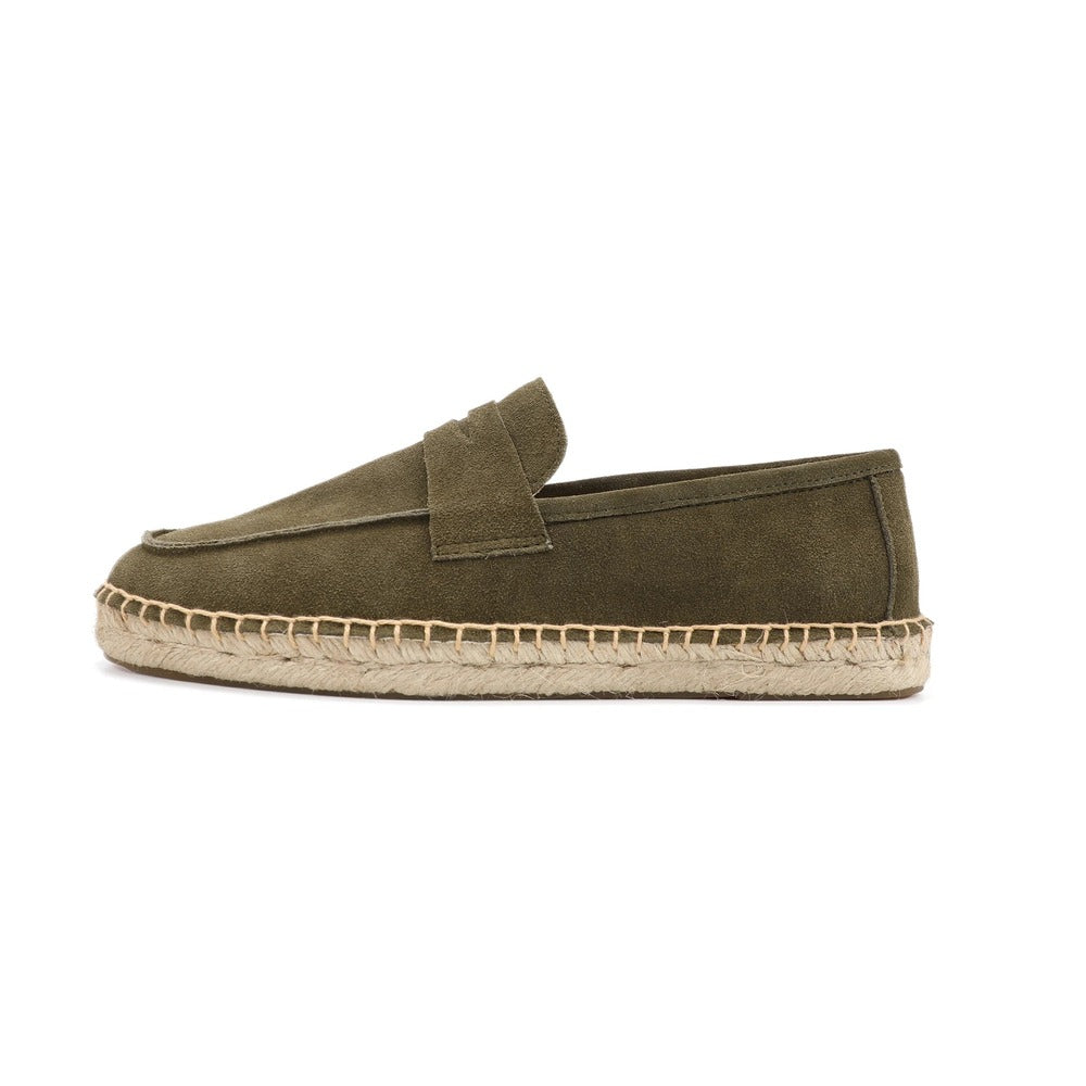 Espadrille en cuir homme