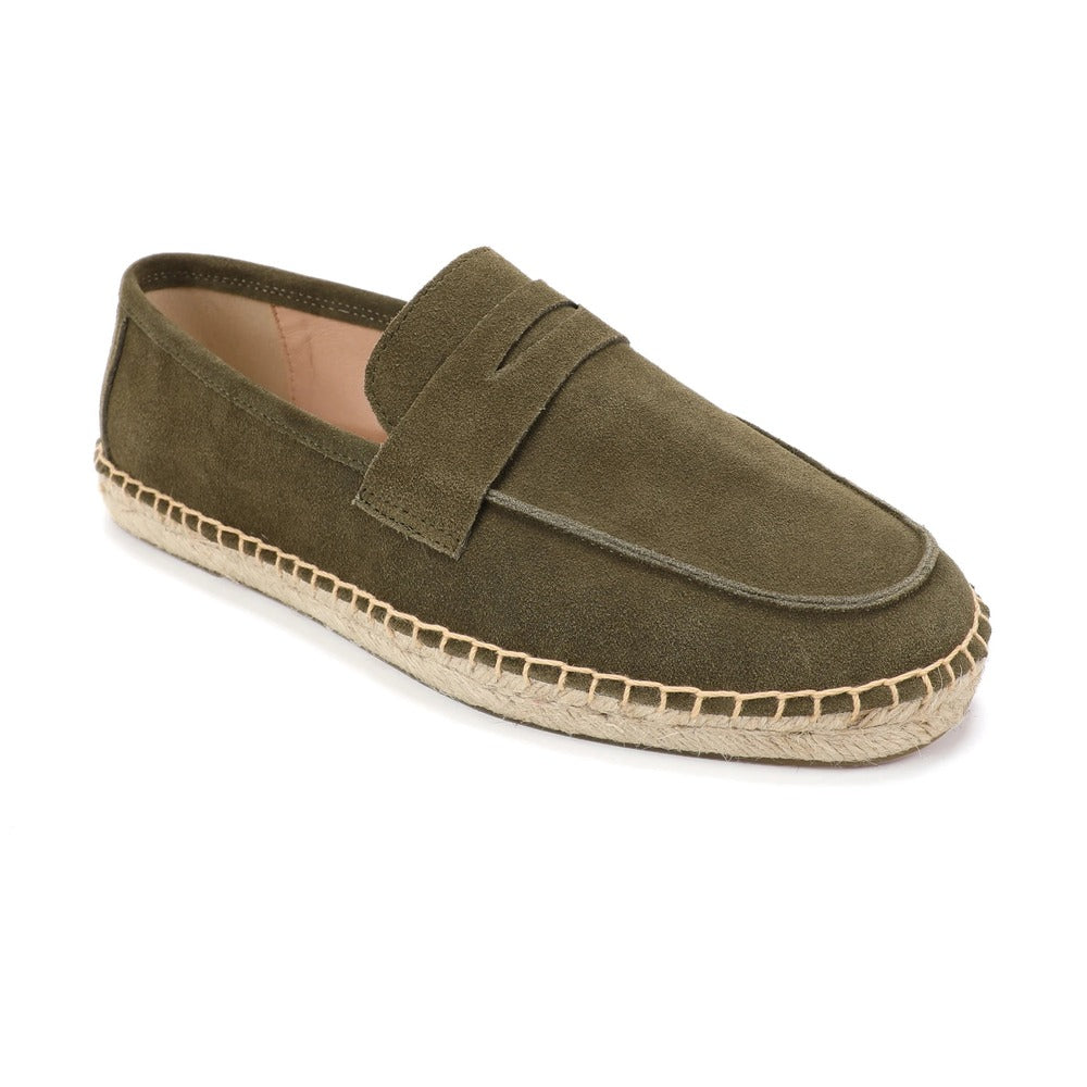 Espadrille en cuir homme