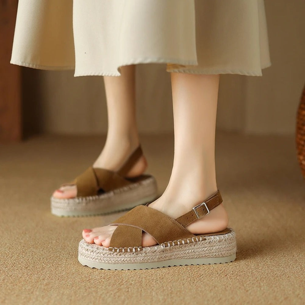 Espadrille femme kaki